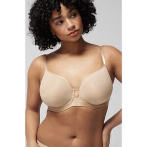 Soma Lightest Lift Perfect Coverage Bra 40C EUC Nude